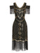 1920s Sequin Beaded Tassel Gastby Dress