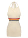 1950s Rainbow Stripe Knit Tank Top