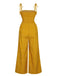 1970s Polka Dots Spaghetti Strap Bind Jumpsuit