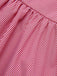 Pink 1950s Pinstripes Tie Collar Dress