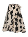 Beige 1940s Bohemian Irregular Hem Skirt