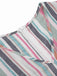 Multicolor 1930s Bayadere Stripes V-Neck Jumpsuit