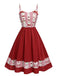 [Pre-Sale] Red 1950s Cherry Cupcake Suspender Dress