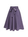 [Pre-Sale] Purple 1940s Solid Skirt with Belt