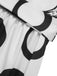 White 1940s Polka Dots & Circles V-Neck Jumpsuit