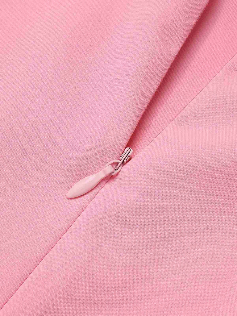 [Pre-Sale] Pink 1950s Plaid Rolled Edge Romper