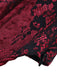 Deep Red 1970s Steampunk Lace Off-Shoulder Top