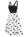 [Pre-Sale] Black 1950s Polka Dot Spaghetti Strap Dress