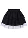 Black 1980s Punk Mesh Layered Skirt