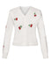 1960s Cherry Embroidered Knitted Cardigan