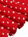 Red 1950s Polka Dot Buttoned Lapel Dress