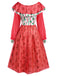 [Pre-Sale] Red 1950s Christmas Plants Patchwork Dress