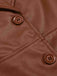 1940s Notched Collar Button Leather Coat