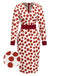 [Pre-Sale] Red 1960S Large Polka Dots Pencil Dress