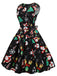 Black 1950s Christmas Santa Claus Candy Dress