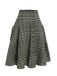 [Pre-Sale] Green 1950s Country Check Button Skirt