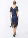 1920s Fringe Sequin Flapper Dress