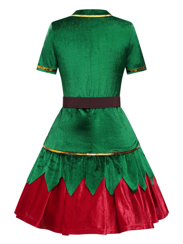 Green 1950s Christmas Tree Top & Skirt