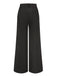 Black 1930s Pleated High Waist Wide Leg Pants