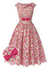 [Pre-Sale] Pink 1950s Cherry Bow Swing Sleeveless Dress