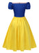 [Pre-Sale] 1950s Off-Shoulder Puff Sleeve Princess Bow Dress