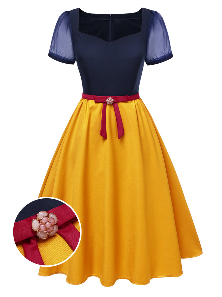 [Pre-Sale] 1940s Sweetheart Neck Bow Princess Dress