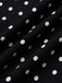 Black 1930s Spaghetti Strap Polka Dots Mermaid Dress