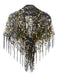 1920s Hollow Tassel Lace-Up Sequined Cape