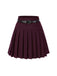 2PCS Dark Gray 1960s Pinstripes Top & Pleated Skirt