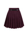 2PCS Dark Gray 1960s Pinstripes Top & Pleated Skirt