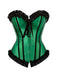 1980s Binding Bow Box-Pleat Patchwork Corset