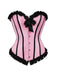 1980s Binding Bow Box-Pleat Patchwork Corset