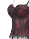 Black 1950s Gothic Lace Corset Cami Top