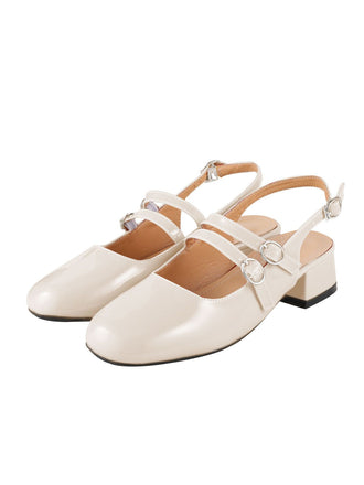 Vintage Solid Mary Janes Shoes