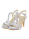 Vintage Glitter Entangled High Heel Sandals