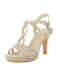 Vintage Glitter Entangled High Heel Sandals