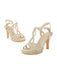 Vintage Glitter Entangled High Heel Sandals