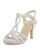 Vintage Glitter Entangled High Heel Sandals