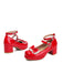 Heart Pearl Bow Mary Jane Heels