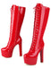 Patent Leather Sky-High Stiletto Boots