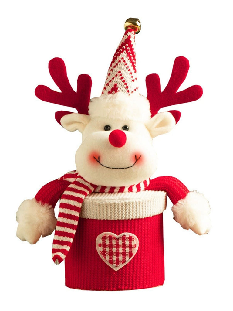 Merry Christmas Cartoon Plush Knit Gift Box