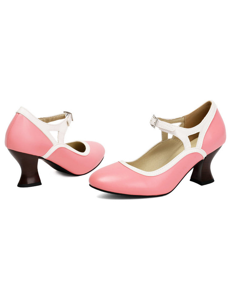 Vintage Pointed Toe Elegant Cone Heel Shoes, vintage shoes, retro heels - perfect for women who love vintage and retro fashion