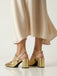 Pointed-Toe Ankle Strap Chunky-Heel Sandals, vintage shoes, retro heels - perfect for women who love vintage and retro fashion