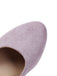Suede Bow Mary Jane Block Heel Pumps