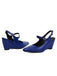 Faux Leather Pointed-Toe Wedge-Heeled Shoes with Buckles