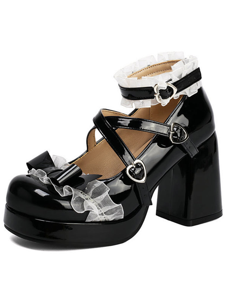Elegant Vintage Floral Lace Shoes 2