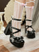 Elegant Vintage Floral Lace Shoes 4
