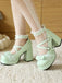 Elegant Vintage Floral Lace Shoes 14
