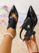 Black 1970s Vintage Shoes 4