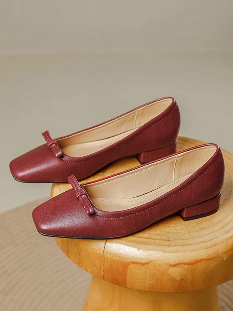 Wine Red Vintage Classic Shoes 2